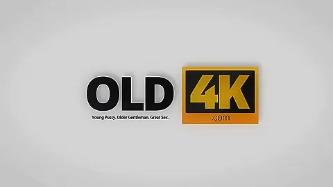 OLD4K. Bald handsome Step dad has powerful cock for busty brunette