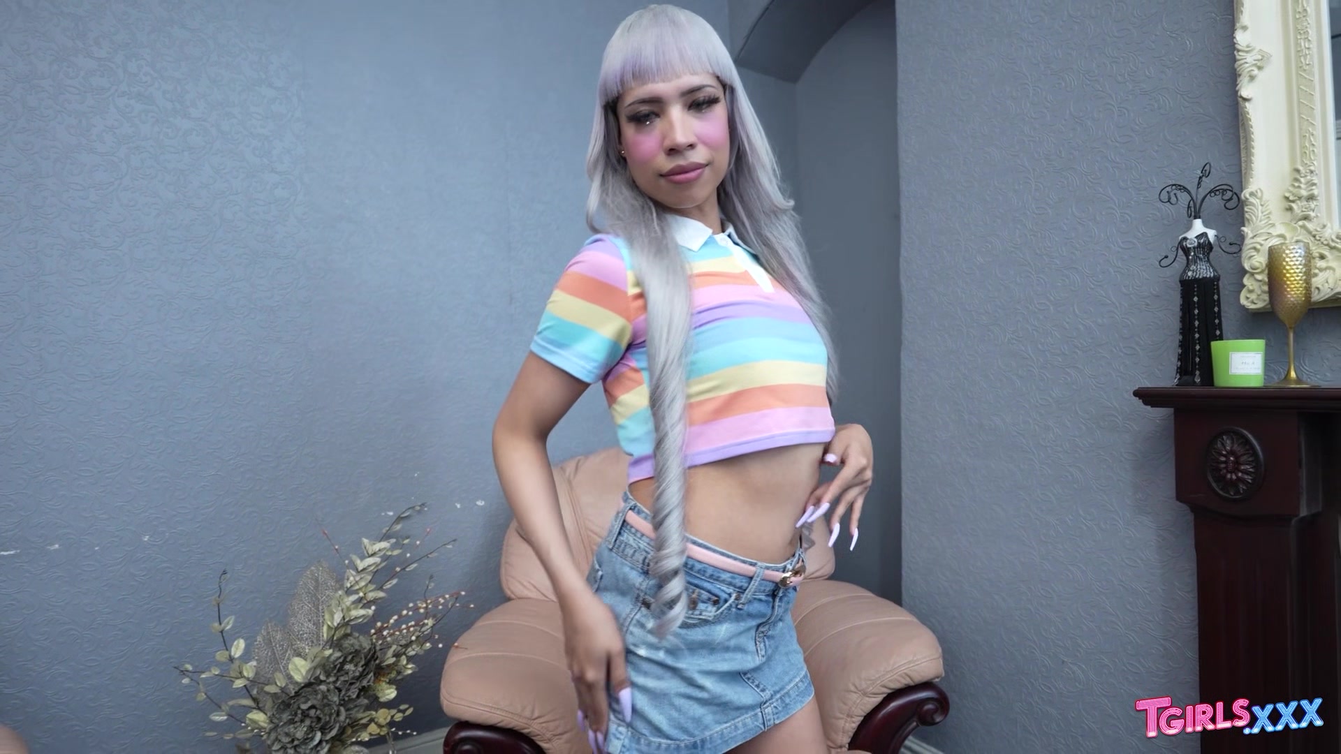 TGIRLS XXX - Itzel Saenz Erotic Solo Self Gratification