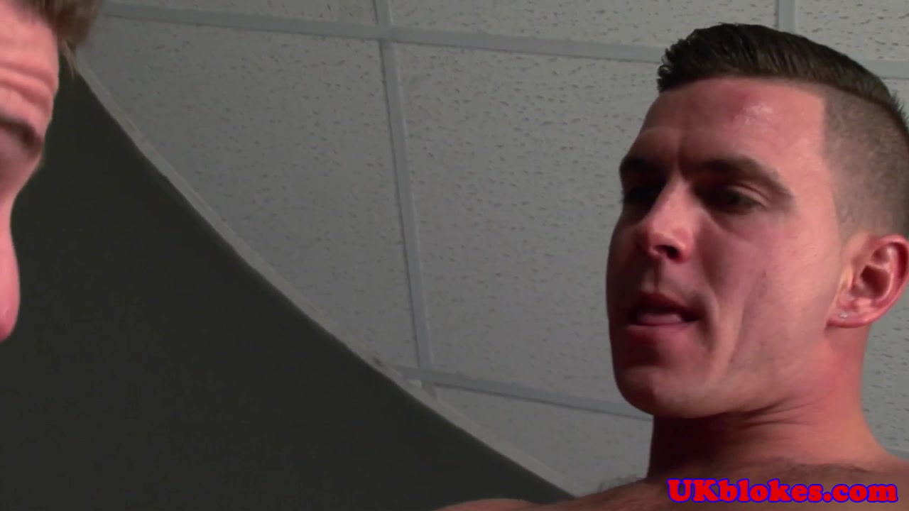 British hunk analizing handsome mate
