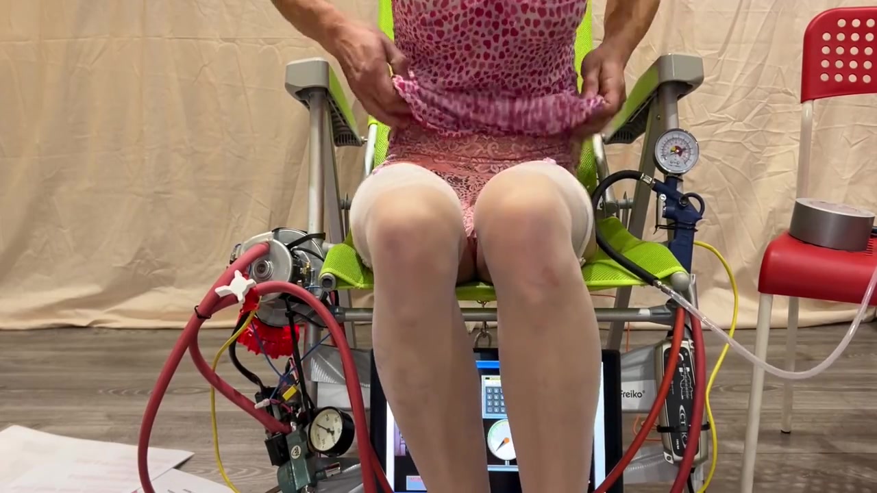 Extreme Inflation Of The Ass With Powerful Compressors - Selfbondage Timer