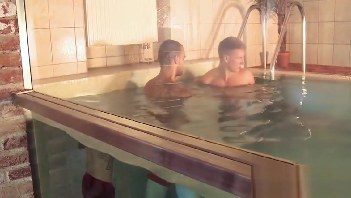 Undressed homosexual male massage