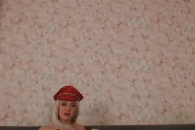 Busty blonde woman rams this tranny s ass