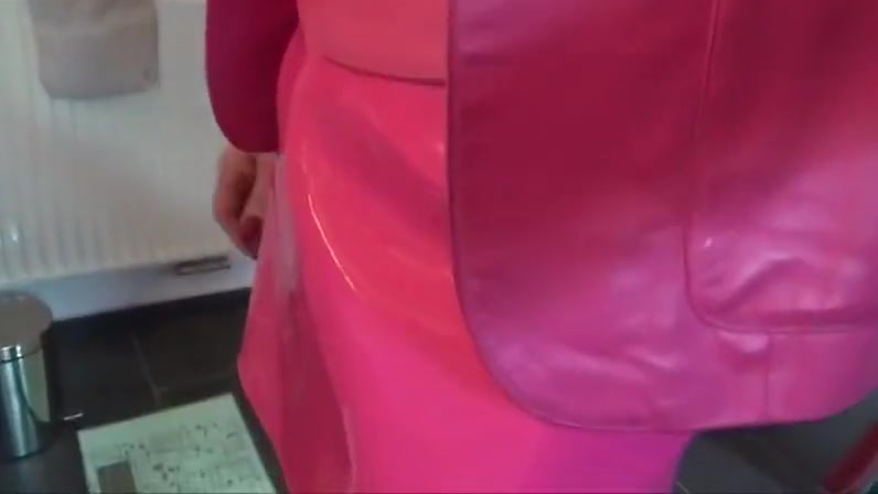 Pink Fetish Sissy Encaged