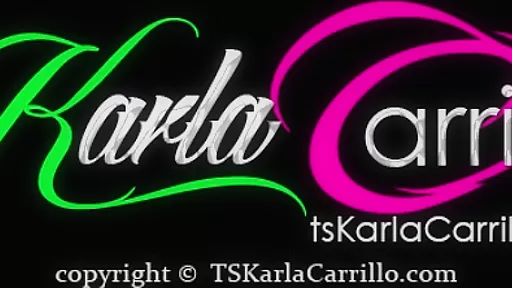 Sexy transgender girl KARLA CARRILLO strokes her Mighty Cock in bed