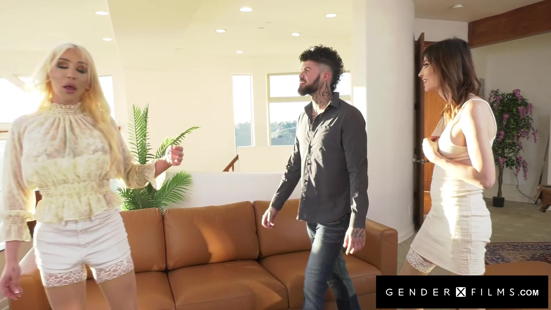 Stranded Gorgeous Trans Couple Plow Hot Engaged Hunk