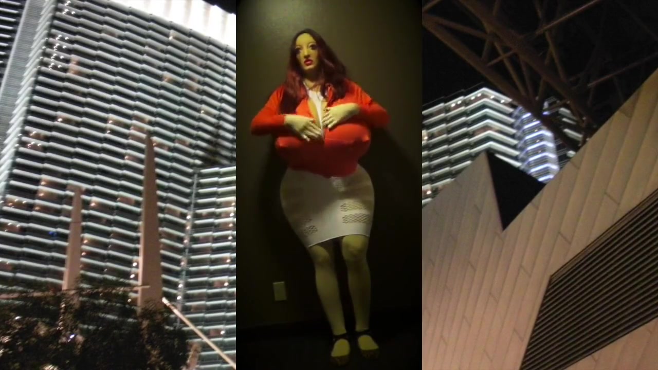 Juggsy-Ho-Doll In Open Cup White Mini Dress !