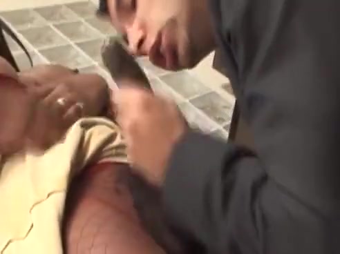 Ebony shemale fucks male lover