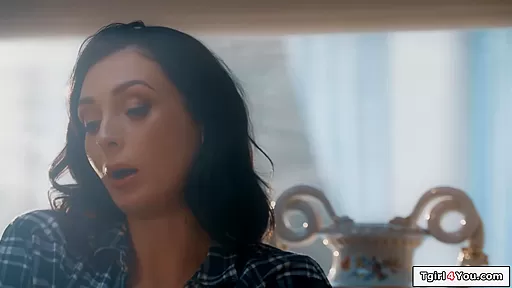 Busty trans spirit Ariel Demures tgirl cock fills loneliness