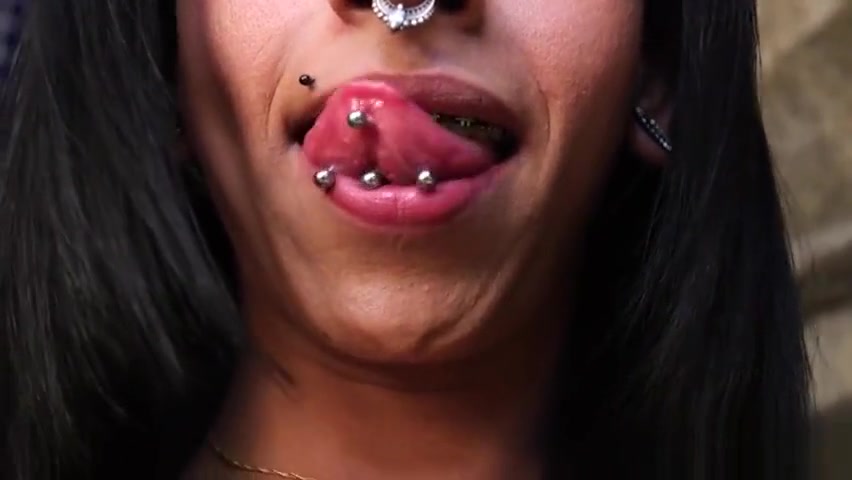 Busty shemale toying tight ass in closeup