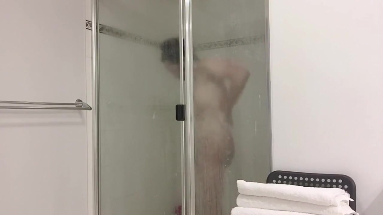 Asian Trans Anairb Jerking Off In The Shower
