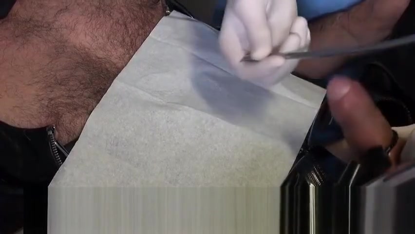 Doctor Fists and Sounds Latex Slave with Gloves in Gyno Chair