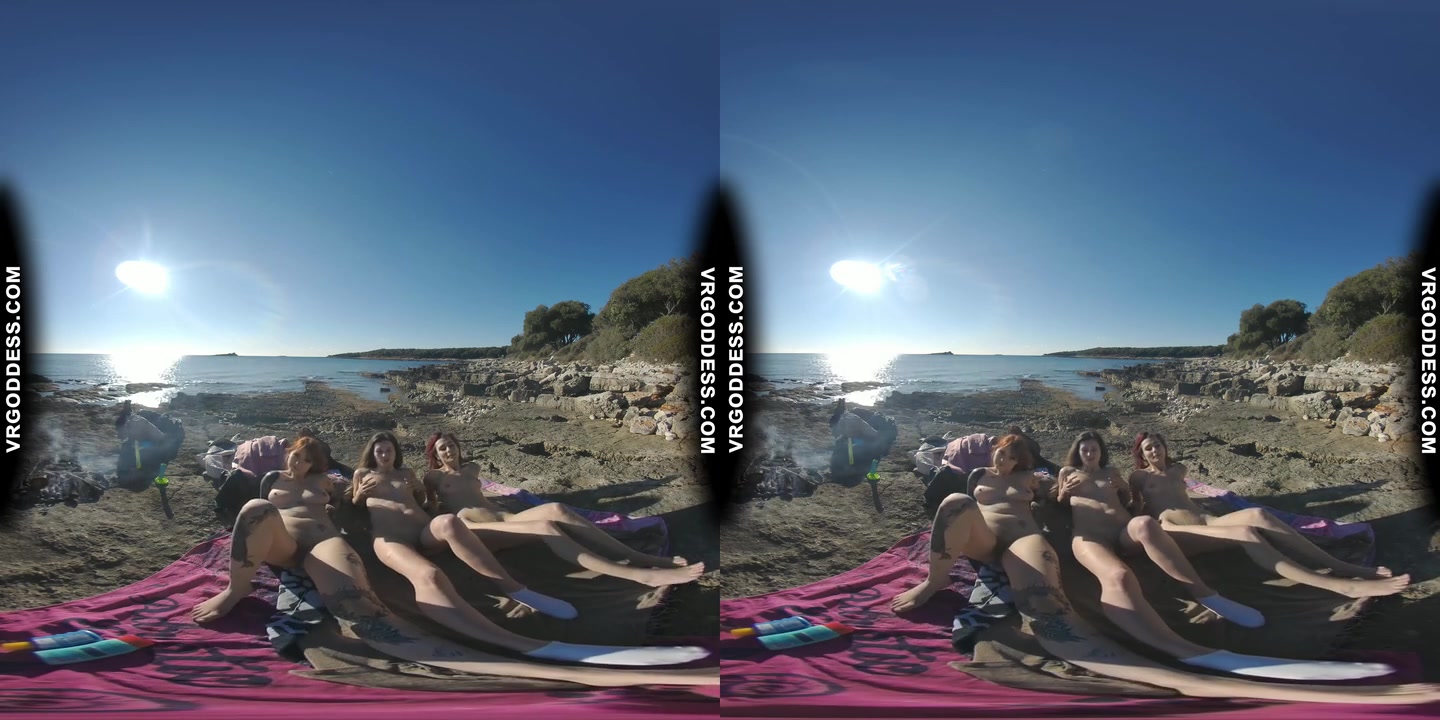 Cheri Josie Poppy Early Spring Nude Beach On A Cold Vacation Day
