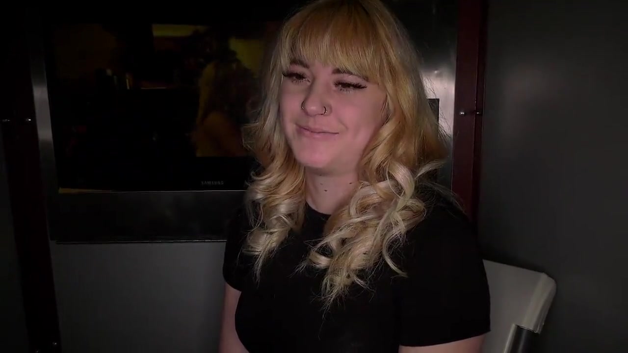 Cute Blonde Asian-Mix at Gloryhole