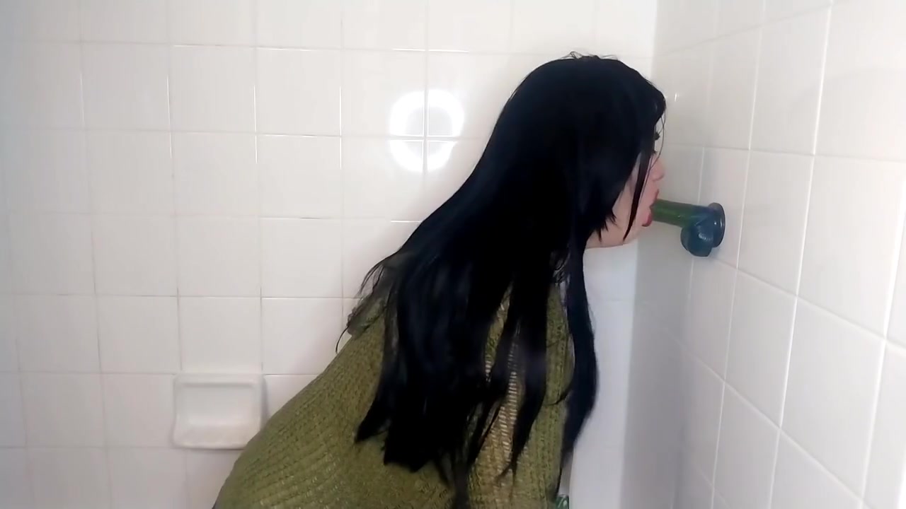 Quietly Sucking Stepdaddys Cock In The Bathroom