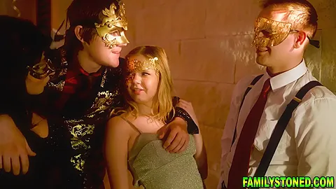 Horny Stepbrothers And Stepsisters Cum Together