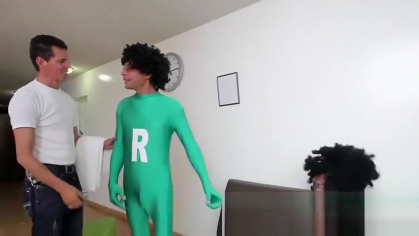 Attractive shemale Lexie Beth sucks two massive pricks
