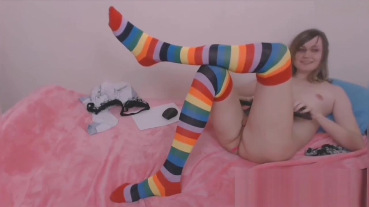 Chaussettes hautes rayées
