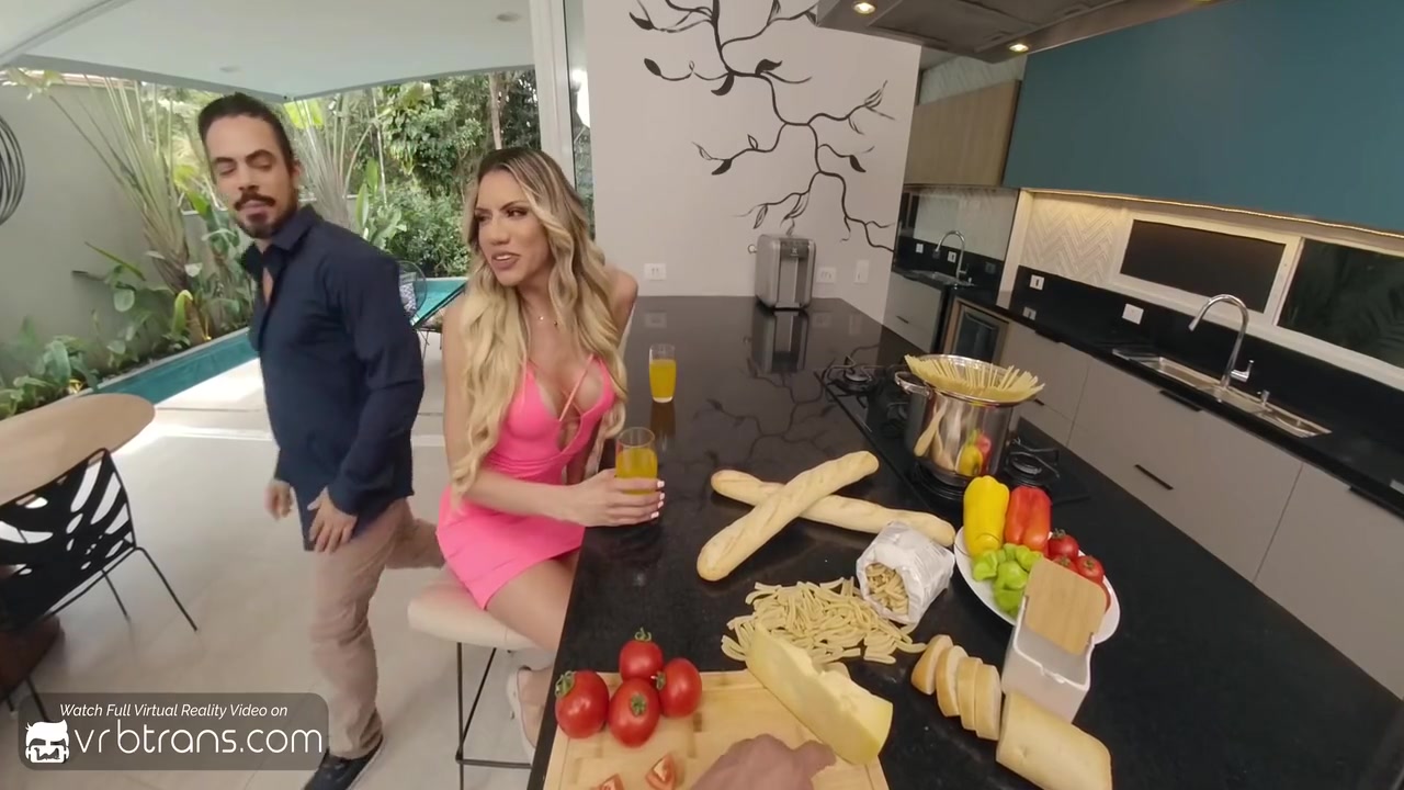 Horny Latina Trans Girfriend Sucks And Fucks Anally During Dinner Pt.2 - Isabella Fiorella