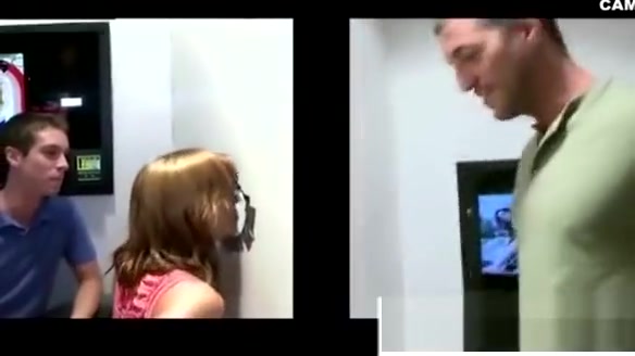 Gay straight gloryhole blowjob