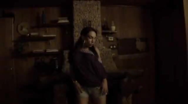 Pierced tranny sucking dick