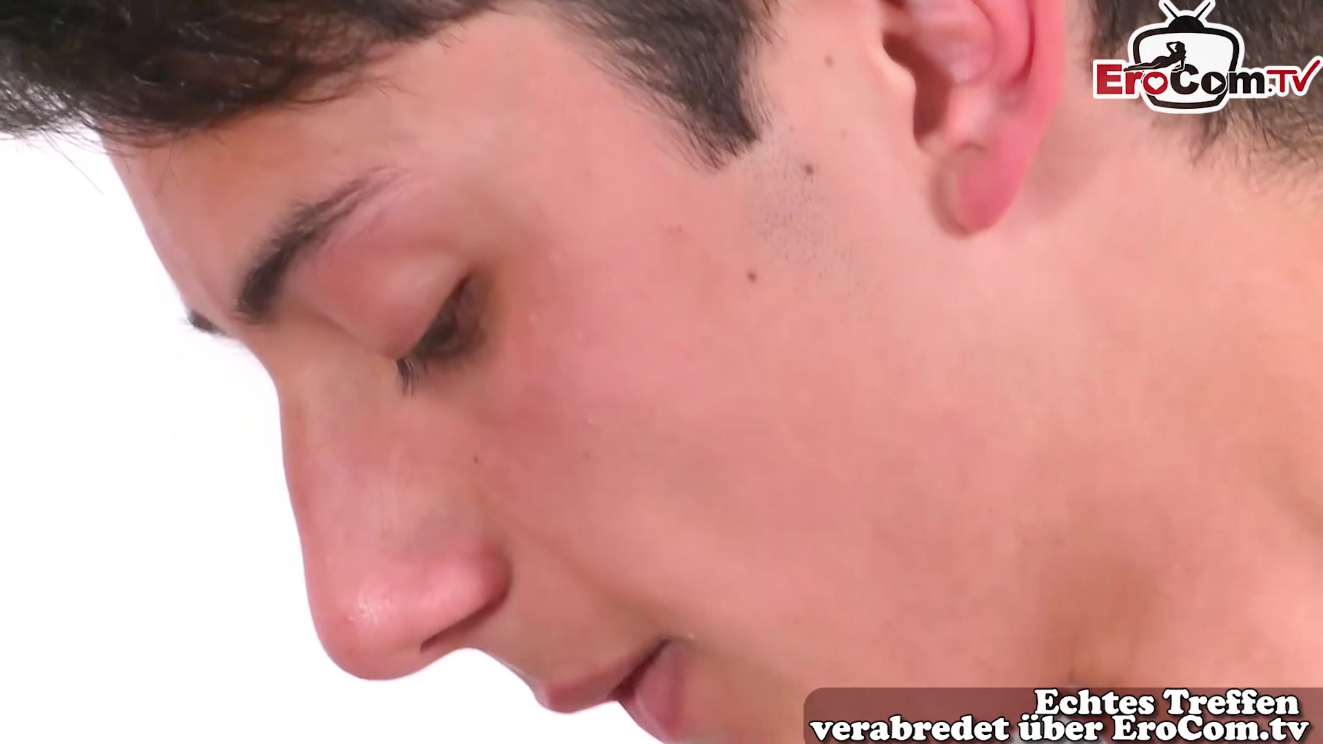 Skinny 18yo twink gays try first time anal bareback sex in small ass