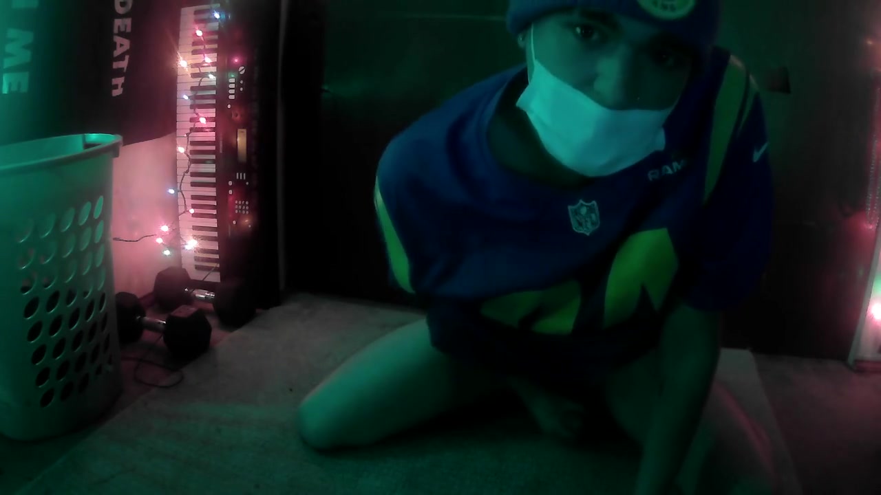 Sporty Femboy Strips And Plays With Himself