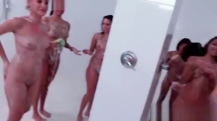 Dorm Shower Time After Fucking Random Frat Guys