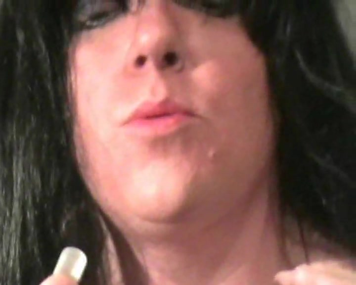 Burning travesty jerks for webcam