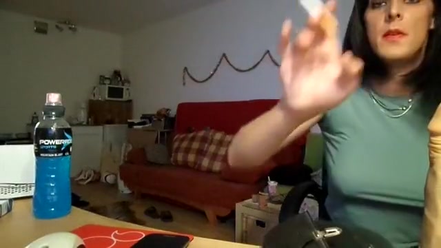 Amazing amateur shemale clip with Webcam, Stockings scenes