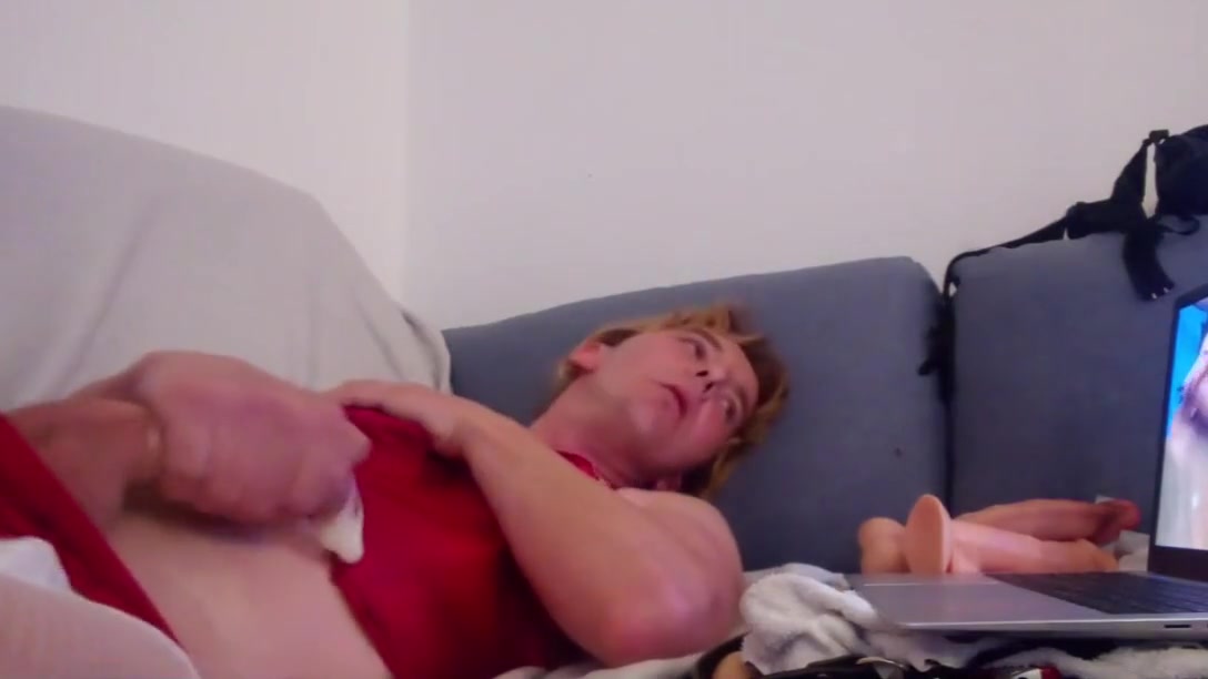 Leatransteen, Masturbating In Red Lingerie And Cum In Own