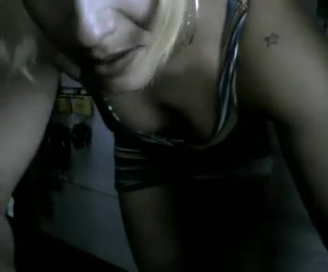 Lustful blonde tgirl is here to suck dick and chew gum