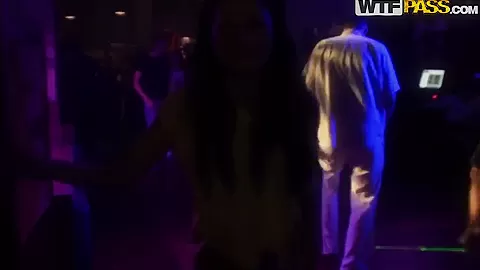 Bella, just came here just for dance, and she will get cum in her mouth