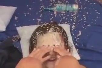 Futanari - Dara strokes her huge cock